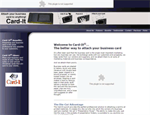 Tablet Screenshot of card-it.com